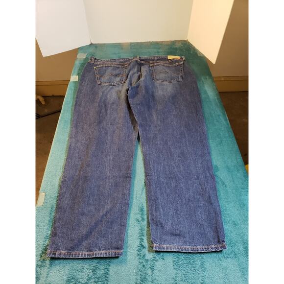 Lucky Brand Jeans Sz 42x32 Mens Blue Pants Stretch 429 Classic Striaght Dark - Picture 11 of 14